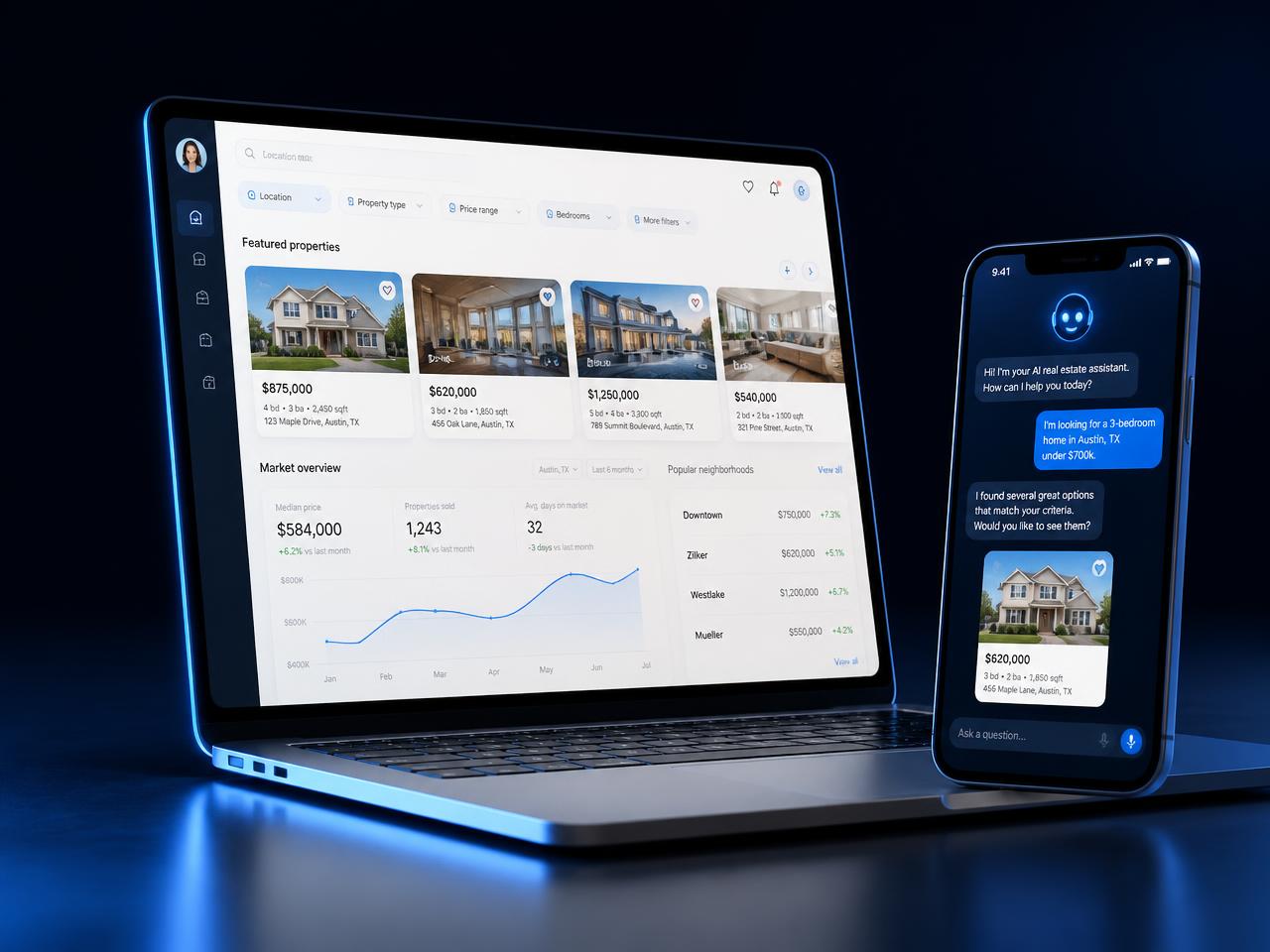 Projeto Plataforma Imobiliária ToscanoTech desenvolvido pela ToscanoTech